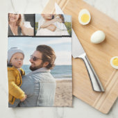 独自の9つのフォトコラージュを作成 キッチンタオル (四つ折り)