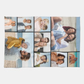 独自の9つのフォトコラージュを作成 キッチンタオル (横)