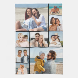 独自の9つのフォトコラージュを作成 キッチンタオル