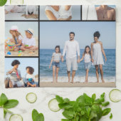 独自の9つのフォトコラージュを作成 キッチンタオル (折り畳み)