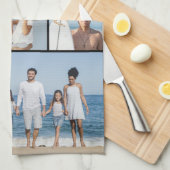 独自の9つのフォトコラージュを作成 キッチンタオル (四つ折り)