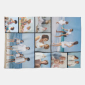 独自の9つのフォトコラージュを作成 キッチンタオル (横)