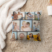 独自の9つのフォトコラージュを作成 クッション (ブランケット)