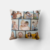 独自の9つのフォトコラージュを作成 クッション (裏面)