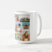 独自の9つのフォトコラージュを作成 コーヒーマグカップ (正面右)