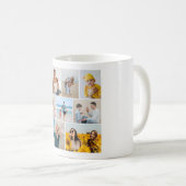 独自の9つのフォトコラージュを作成 コーヒーマグカップ (正面右)