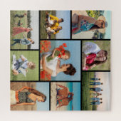 独自の9つのフォトコラージュを作成 ジグソーパズル (横)