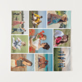 独自の9つのフォトコラージュを作成 タペストリー (正面(横))