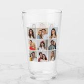 独自の9つのフォトコラージュを作成 タンブラーグラス (正面)