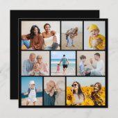 独自の9つのフォトコラージュを作成 ノートカード (正面/裏面)