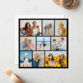 独自の9つのフォトコラージュを作成 ノートカード (正面/裏面インサイチュ)