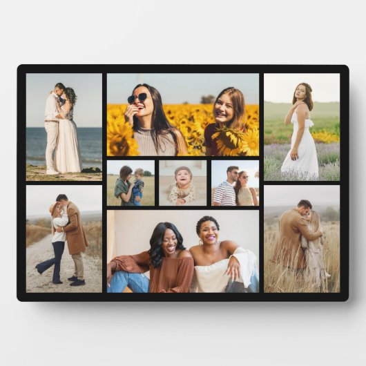 独自の9つのフォトコラージュを作成 フォトプラーク (正面)