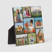 独自の9つのフォトコラージュを作成 フォトプラーク (正面)