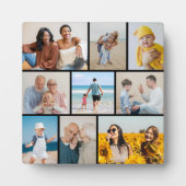 独自の9つのフォトコラージュを作成 フォトプラーク (正面)