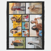 独自の9つのフォトコラージュを作成 フリースブランケット (正面)