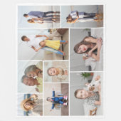 独自の9つのフォトコラージュを作成 フリースブランケット (正面)