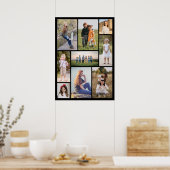 独自の9つのフォトコラージュを作成 ポスター (キッチン)