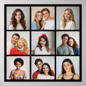 独自の9つのフォトコラージュを作成 ポスター (正面)