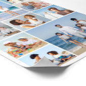 独自の9つのフォトコラージュを作成 ポスター (角)