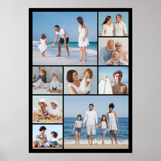 独自の9つのフォトコラージュを作成 ポスター (正面)