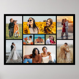 独自の9つのフォトコラージュを作成 ポスター