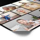 独自の9つのフォトコラージュを作成 ポスター (角)