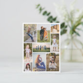 独自の9つのフォトコラージュを作成 ポストカード (スタンド正面)
