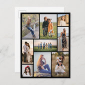 独自の9つのフォトコラージュを作成 ポストカード (正面/裏面)