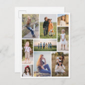 独自の9つのフォトコラージュを作成 ポストカード (正面/裏面)