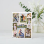 独自の9つのフォトコラージュを作成 ポストカード (スタンド正面)