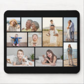 独自の9つのフォトコラージュを作成 マウスパッド (正面)