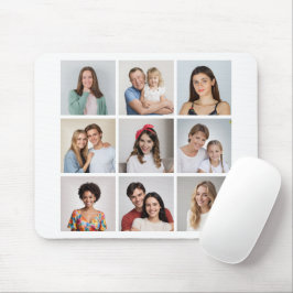 独自の9つのフォトコラージュを作成 マウスパッド