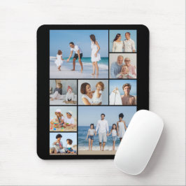 独自の9つのフォトコラージュを作成 マウスパッド