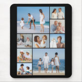 独自の9つのフォトコラージュを作成 マウスパッド (正面)
