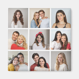 独自の9つのフォトコラージュを作成 マグネット