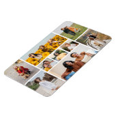 独自の9つのフォトコラージュを作成 マグネット (左側)