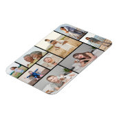 独自の9つのフォトコラージュを作成 マグネット (左側)