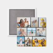 独自の9つのフォトコラージュを作成 マグネット (正面/裏面)