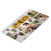 独自の9つのフォトコラージュを作成 マグネット (左側)