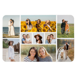 独自の9つのフォトコラージュを作成 マグネット