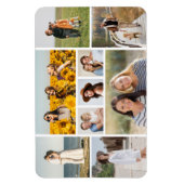 独自の9つのフォトコラージュを作成 マグネット (縦)