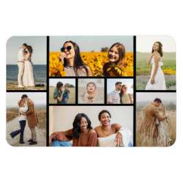 独自の9つのフォトコラージュを作成 マグネット