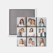 独自の9つのフォトコラージュを作成 マグネット (正面/裏面)