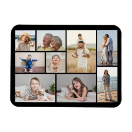 独自の9つのフォトコラージュを作成 マグネット