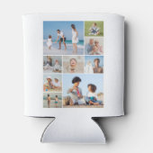 独自の9つのフォトコラージュを作成 缶クーラー (裏面)