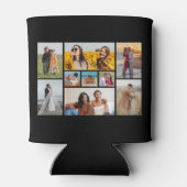 独自の9つのフォトコラージュを作成 缶クーラー (裏面)