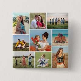 独自の9つのフォトコラージュを作成 缶バッジ