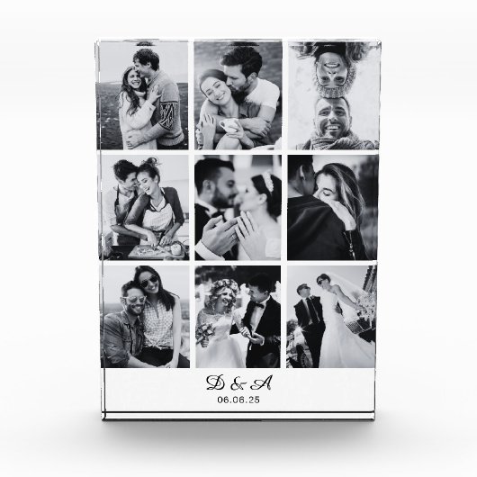 独自の9フォトコラージュのフォトブロックを作成 フォトブロック (正面)