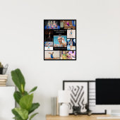 独自の9フォトコラージュ体操ポスターの作成 ポスター (ホームオフィス)