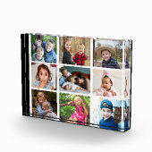 独自の9フォトコラージュ家族ギフトブロックを作成 フォトブロック (右)